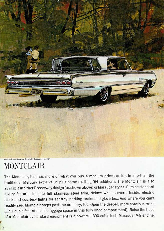 1964 Mercury Full-Size Brochure Page 15